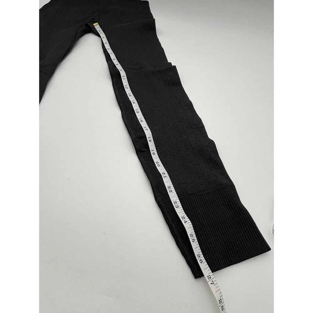 Lululemon Ebb to Street Leggings Women's Size 4 Black Seamless High Rise 27